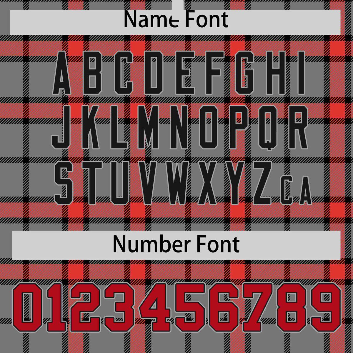 Custom Gray-Red Varsity Full-Snap Plaid Pattern Letterman Baseball Jacket