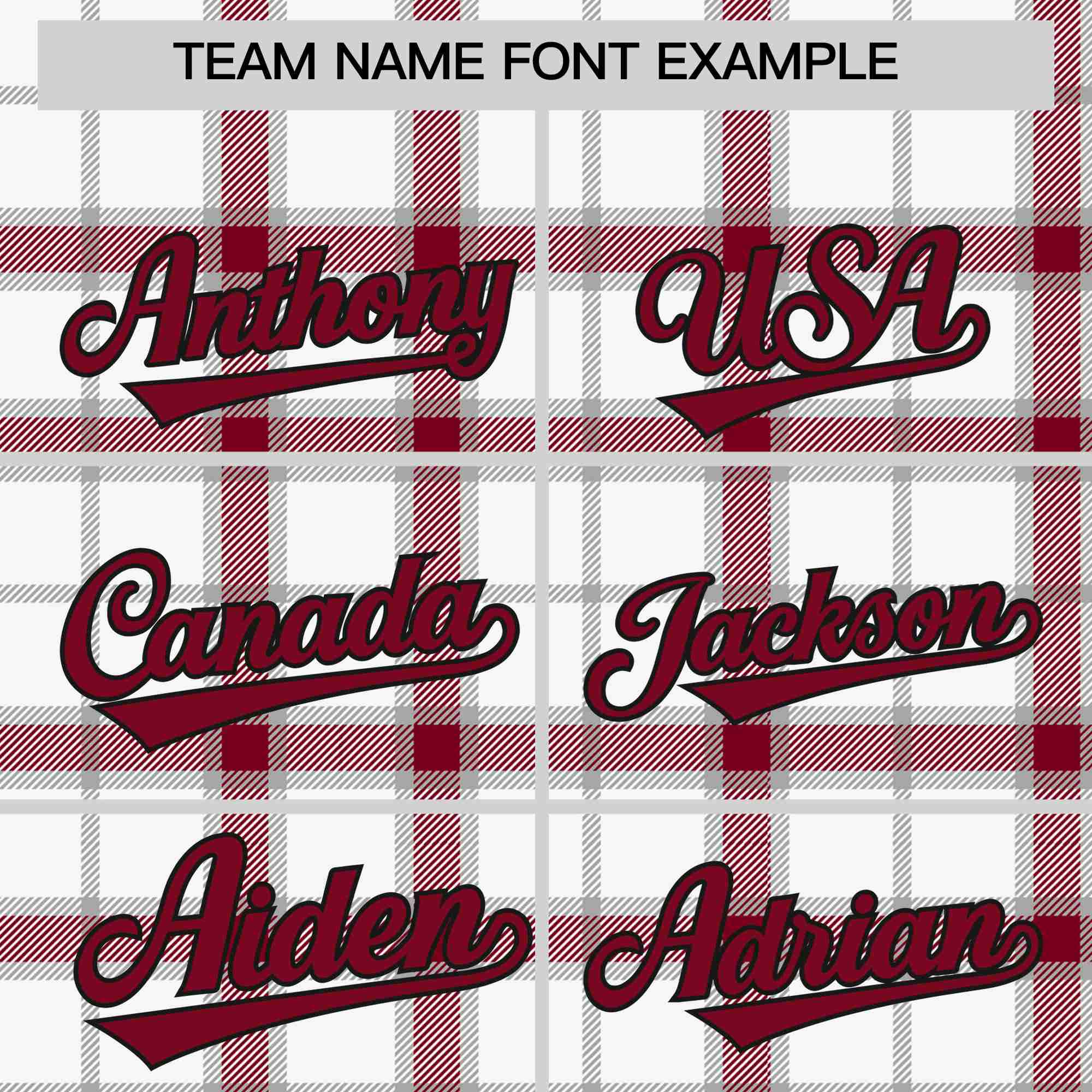 Custom White-Crimson Varsity Full-Snap Plaid Pattern Letterman Baseball Jacket