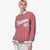 Custom Light Red-Crimson Varsity Full-Snap Plaid Pattern Letterman Baseball Jacket