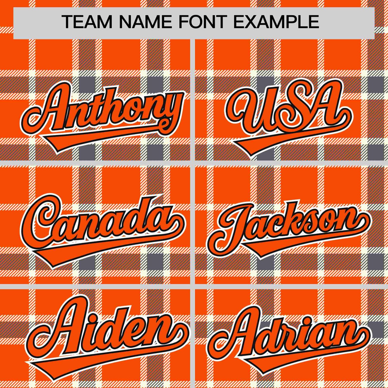 Custom Orange-Light Brown Varsity Full-Snap Plaid Pattern Letterman Baseball Jacket