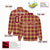 Custom Red-Gold Varsity Full-Snap Plaid Pattern Letterman Baseball Jacket