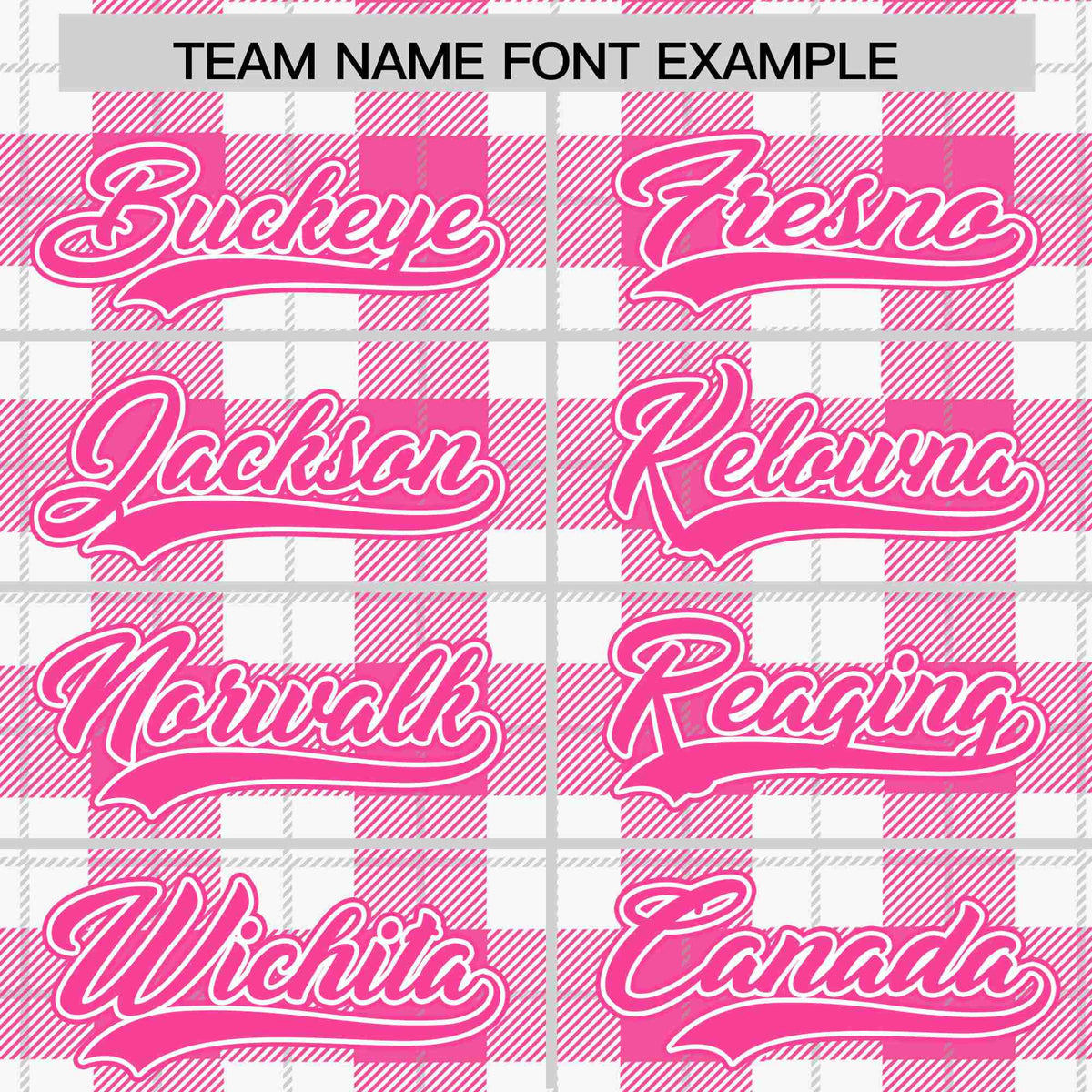 Custom Pink-White Varsity Full-Snap Plaid Pattern Letterman Baseball Jacket