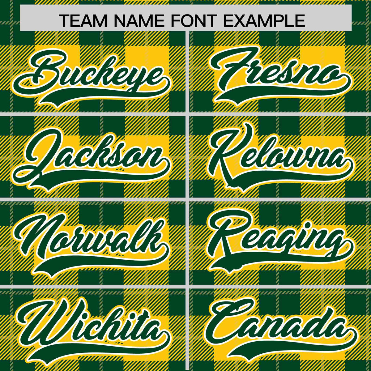 Custom Gold-Green Varsity Full-Snap Plaid Pattern Letterman Baseball Jacket