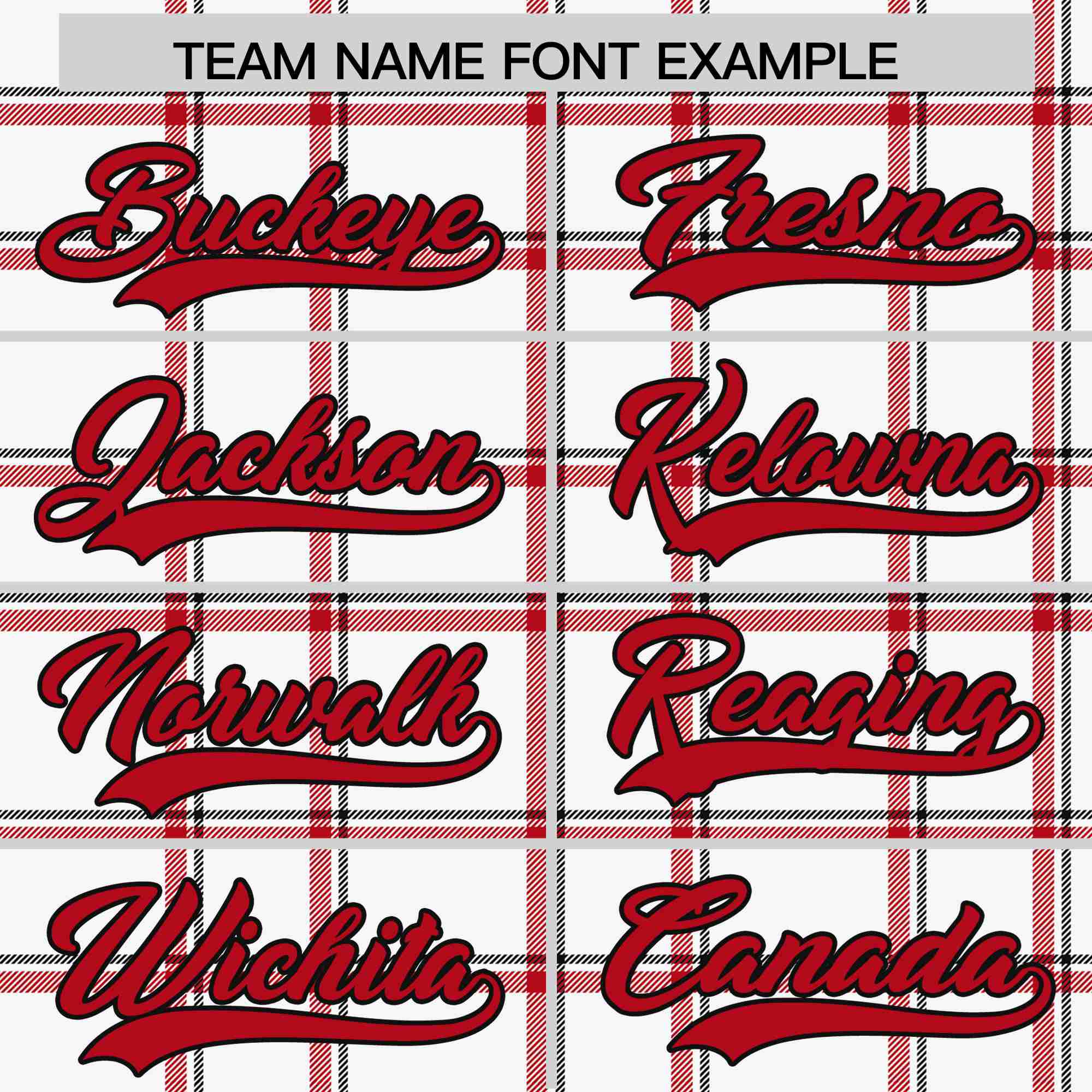 Custom White-Red Varsity Full-Snap Plaid Pattern Letterman Baseball Jacket