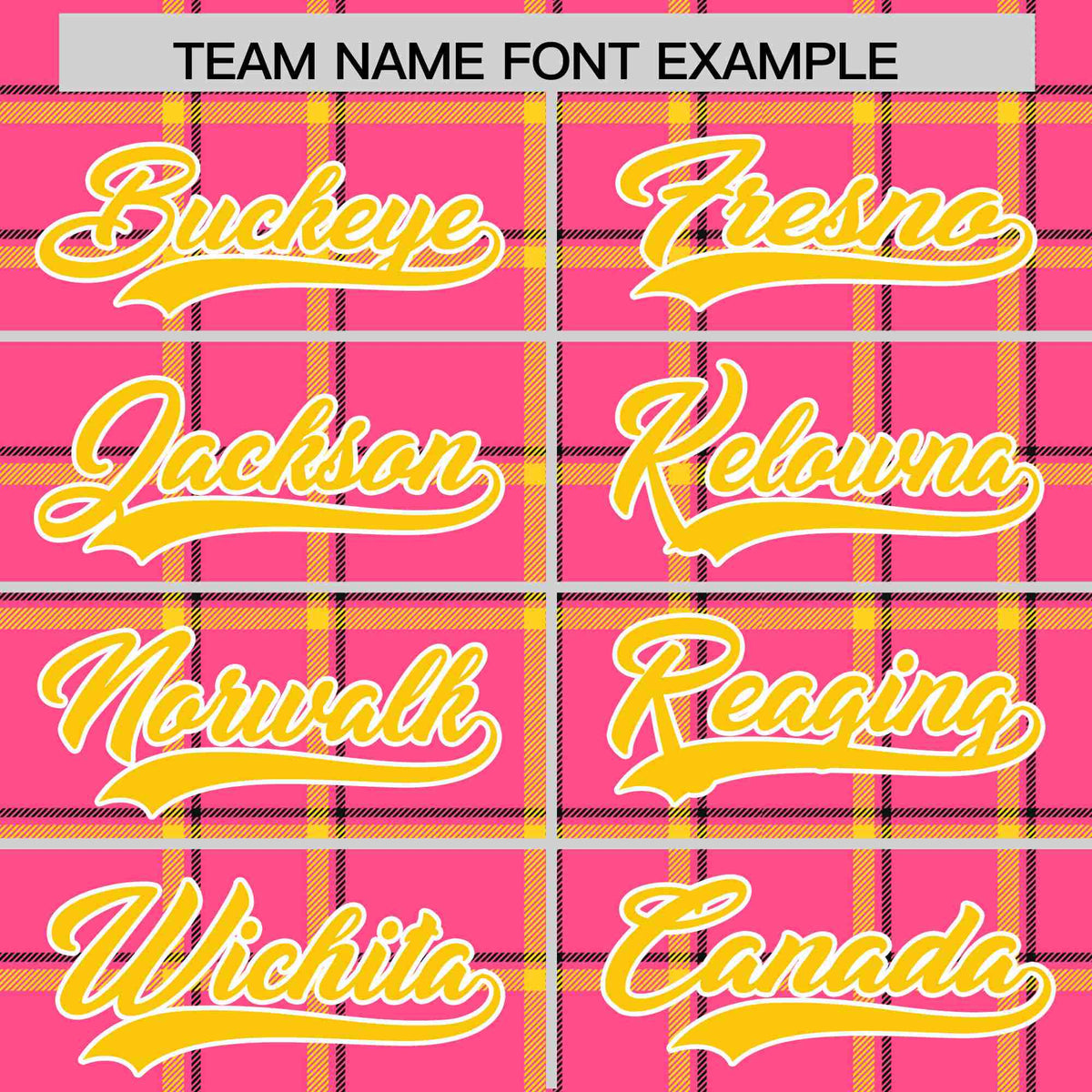 Custom Pink-Gold Varsity Full-Snap Plaid Pattern Letterman Baseball Jacket