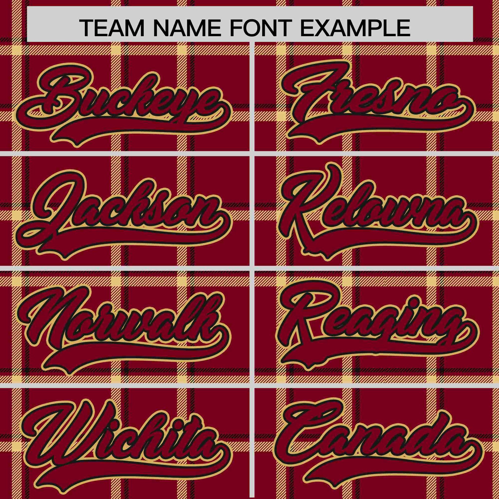 Custom Crimson-Gold Varsity Full-Snap Plaid Pattern Letterman Baseball Jacket