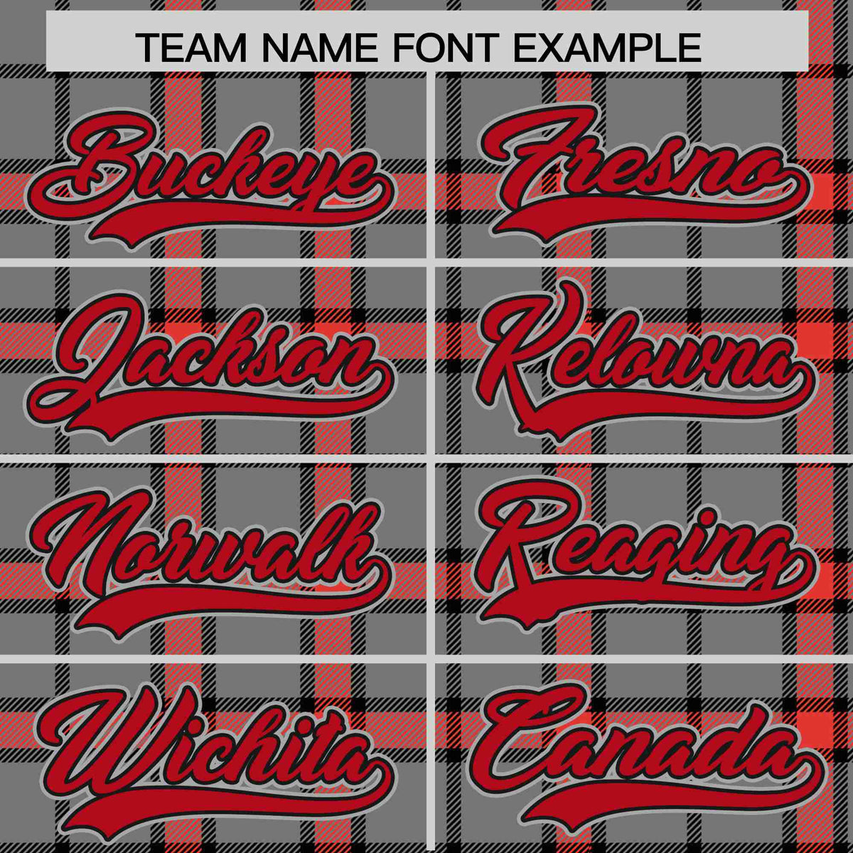 Custom Gray-Red Varsity Full-Snap Plaid Pattern Letterman Baseball Jacket