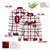 Custom White-Crimson Varsity Full-Snap Plaid Pattern Letterman Baseball Jacket