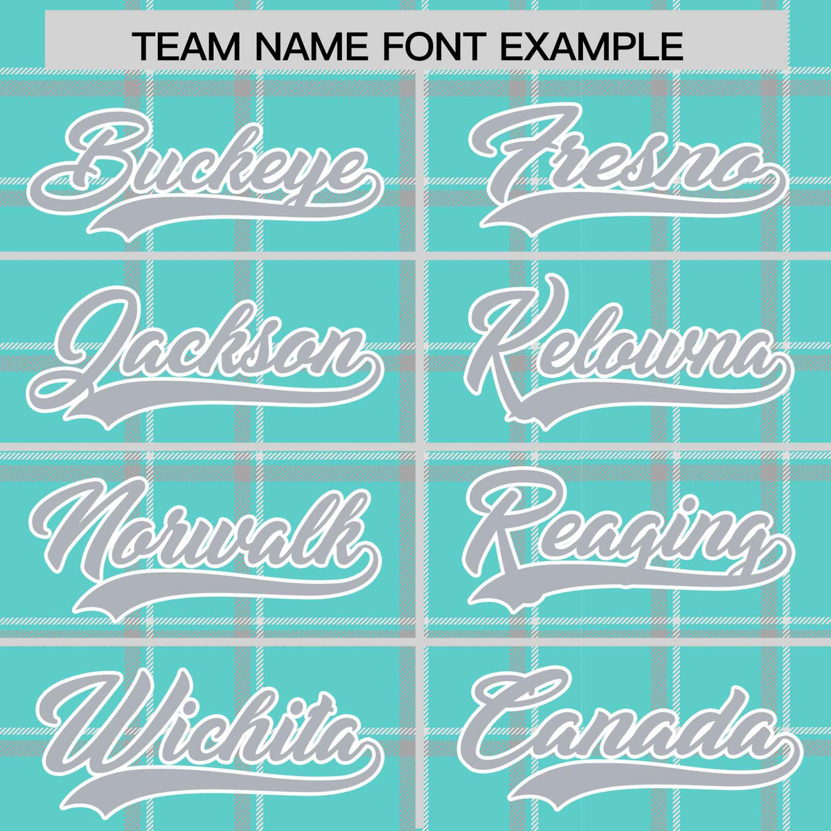 Custom Aqua-Gray Varsity Full-Snap Plaid Pattern Letterman Baseball Jacket