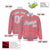 Custom Light Red-Crimson Varsity Full-Snap Plaid Pattern Letterman Baseball Jacket