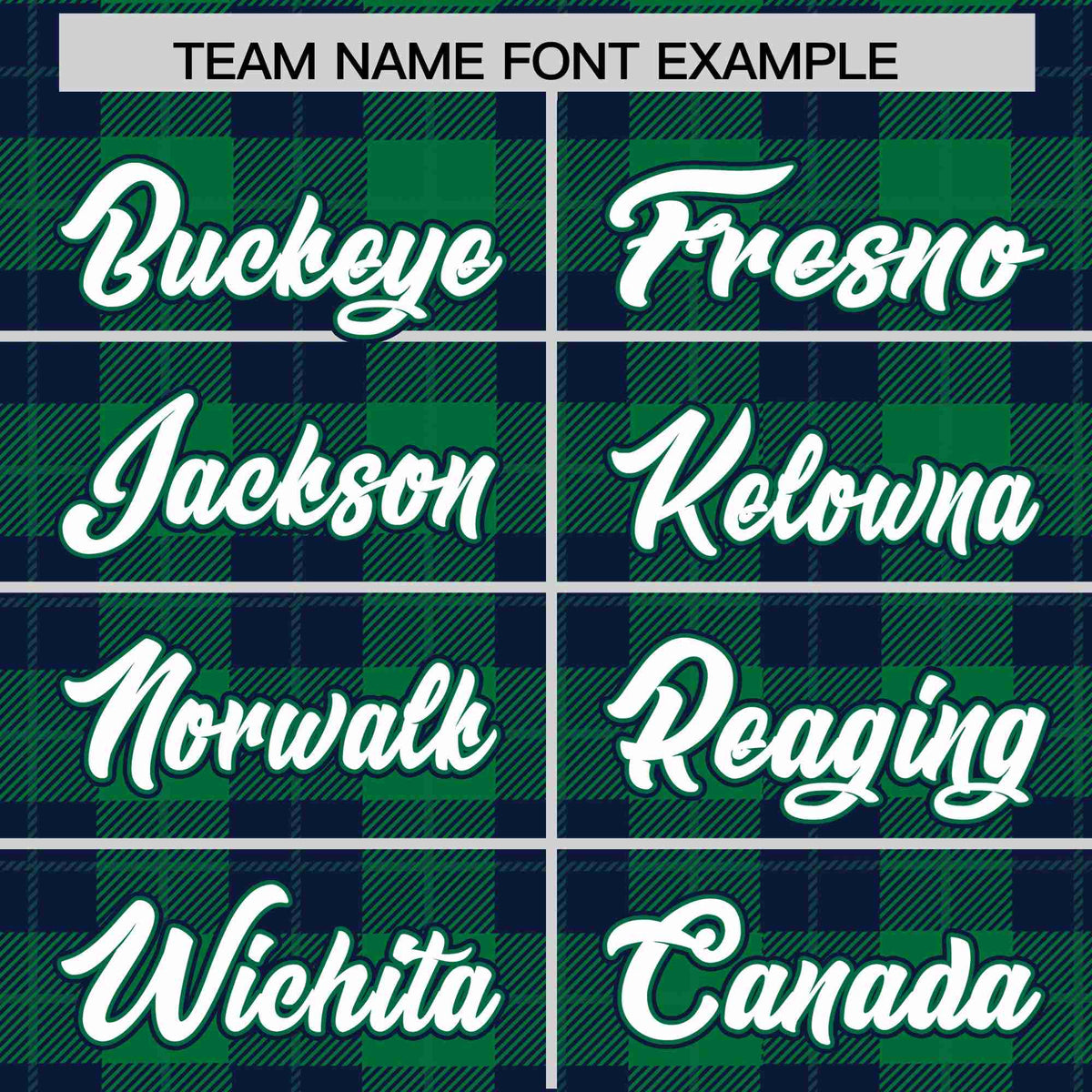 Custom Kelly Green-Navy Varsity Full-Snap Plaid Pattern Letterman Baseball Jacket