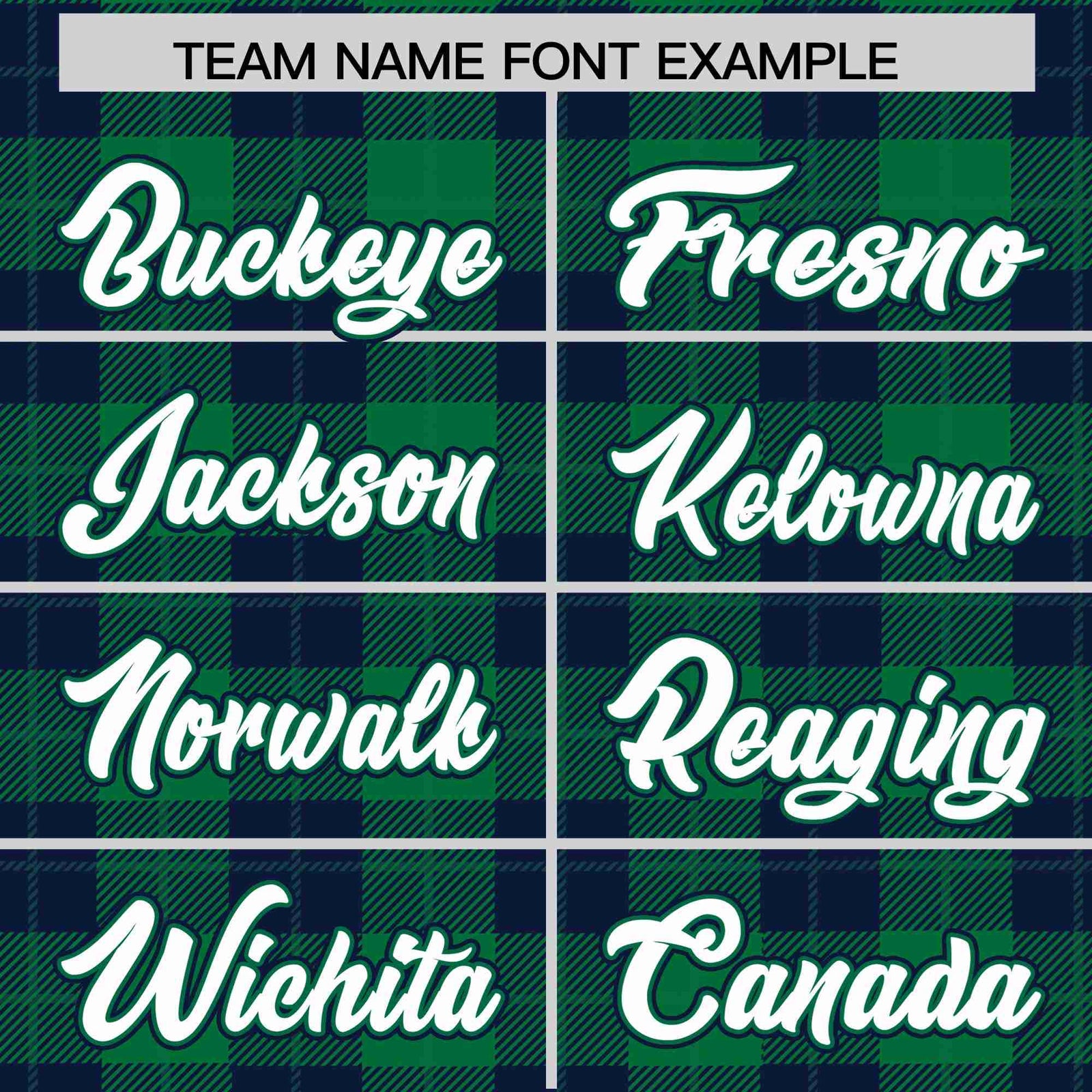 Custom Kelly Green-Navy Varsity Full-Snap Plaid Pattern Letterman Baseball Jacket