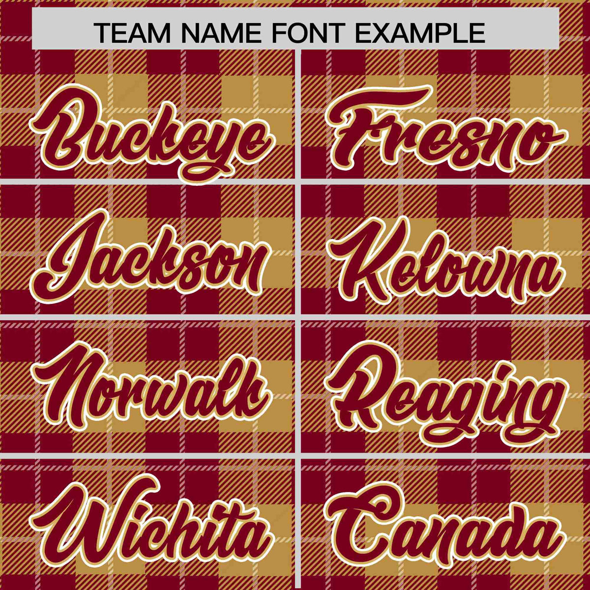 Custom Red-Gold Varsity Full-Snap Plaid Pattern Letterman Baseball Jacket