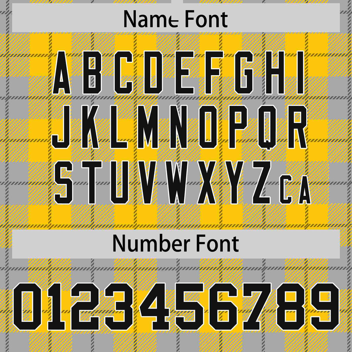 Custom Gold-Gray Varsity Full-Snap Plaid Pattern Letterman Baseball Jacket