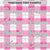 Custom Pink-White Varsity Full-Snap Plaid Pattern Letterman Baseball Jacket