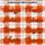 Custom Orange-White Varsity Full-Snap Plaid Pattern Letterman Baseball Jacket