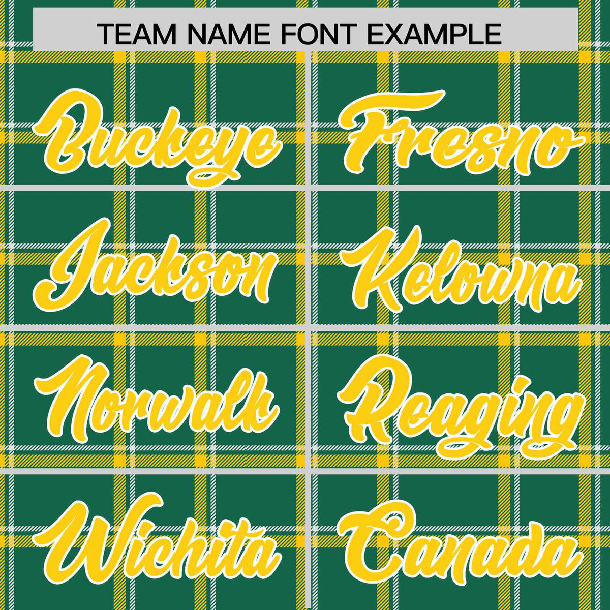 Custom Kelly Green-Gold Varsity Full-Snap Plaid Pattern Letterman Baseball Jacket