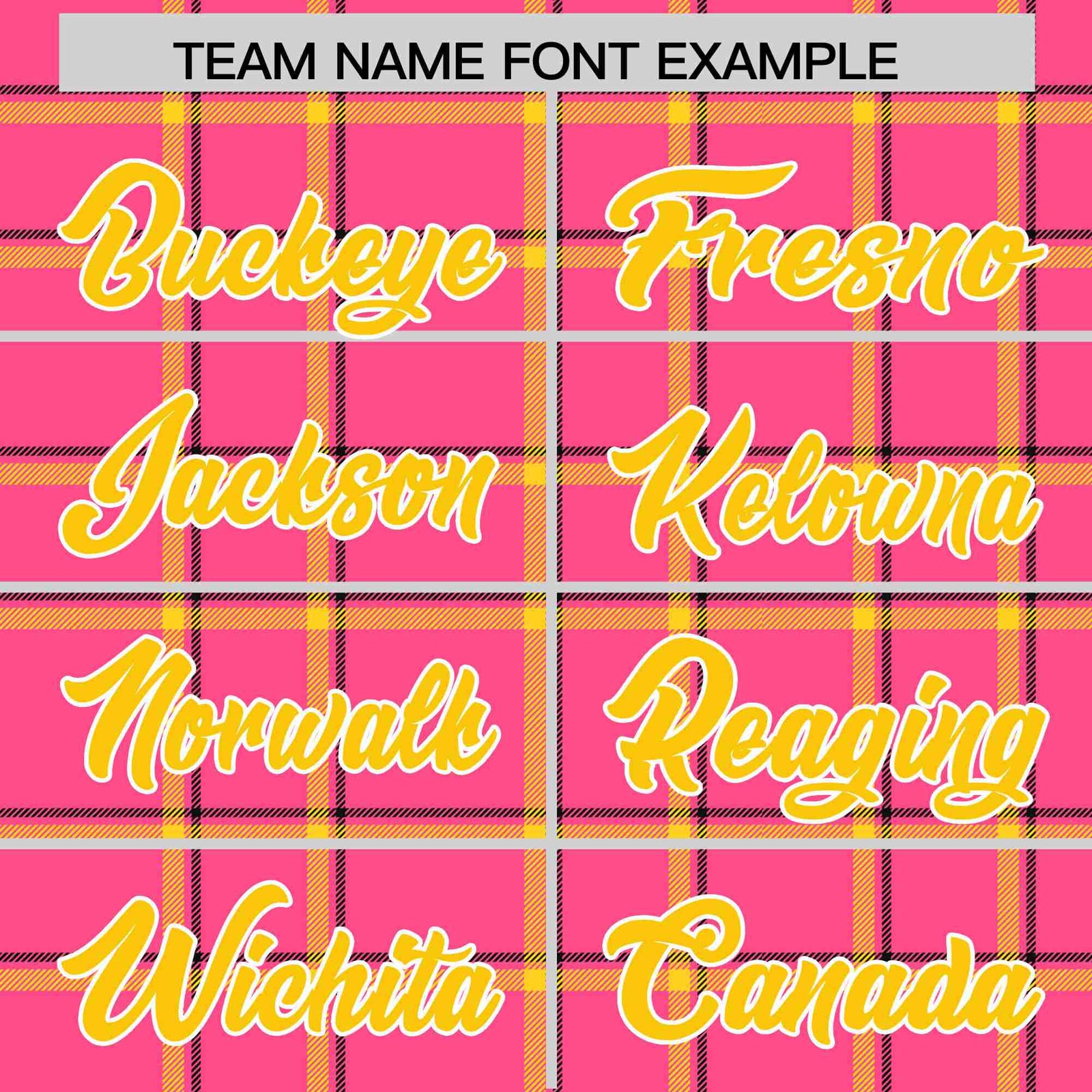 Custom Pink-Gold Varsity Full-Snap Plaid Pattern Letterman Baseball Jacket