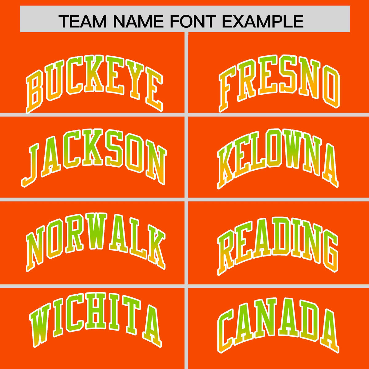 Custom Orange Neon Green-Yellow Varsity Full-Snap Sleeve Gradient Fashion Letterman Baseball Jacket