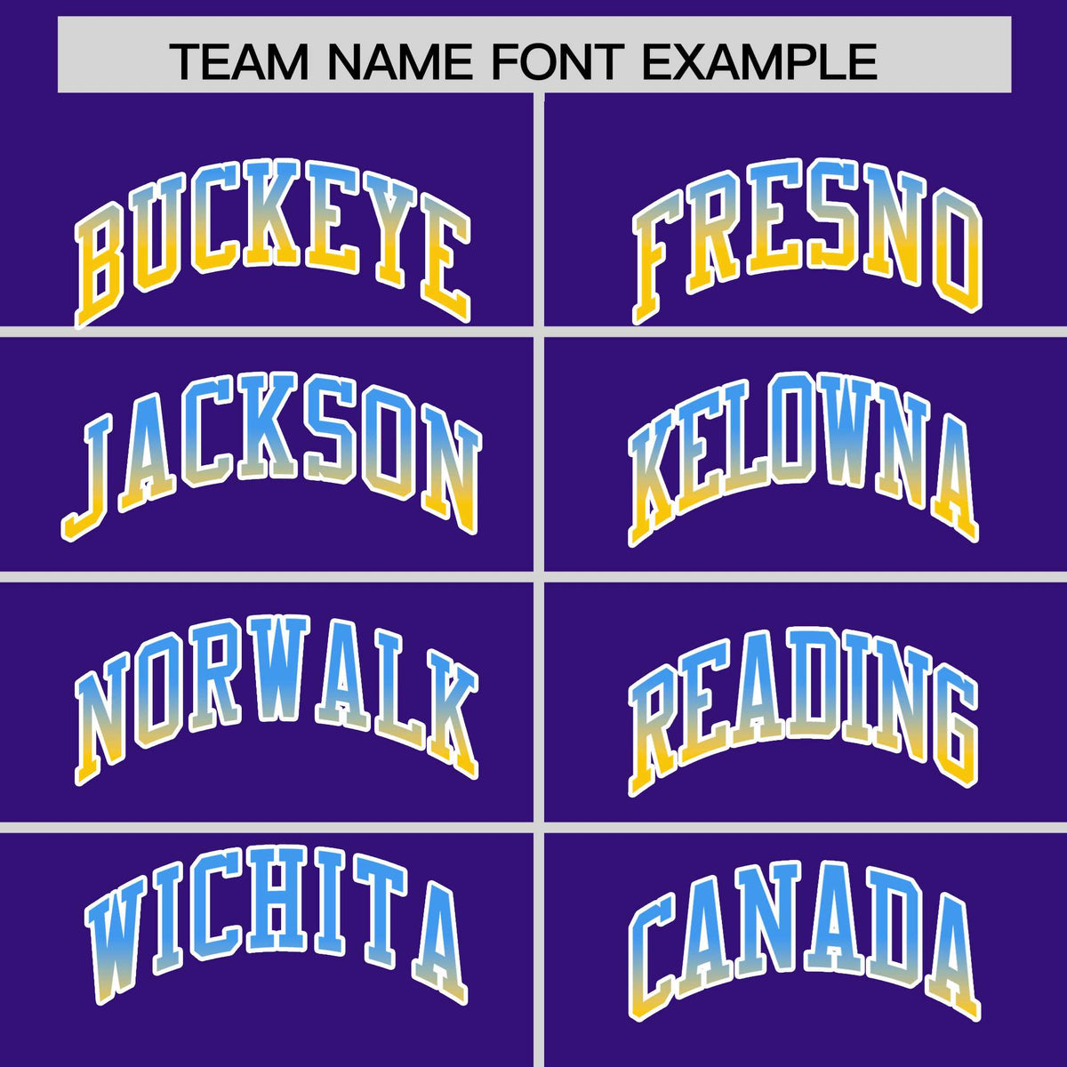 Custom Purple Powder Blue-Gold Varsity Full-Snap Sleeve Gradient Fashion Letterman Baseball Jacket