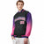 Custom Black Purple-Pink Varsity Full-Snap Sleeve Gradient Fashion Letterman Baseball Jacket