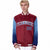 Custom Crimson Light Blue-Royal Blue Varsity Full-Snap Sleeve Gradient Fashion Letterman Baseball Jacket