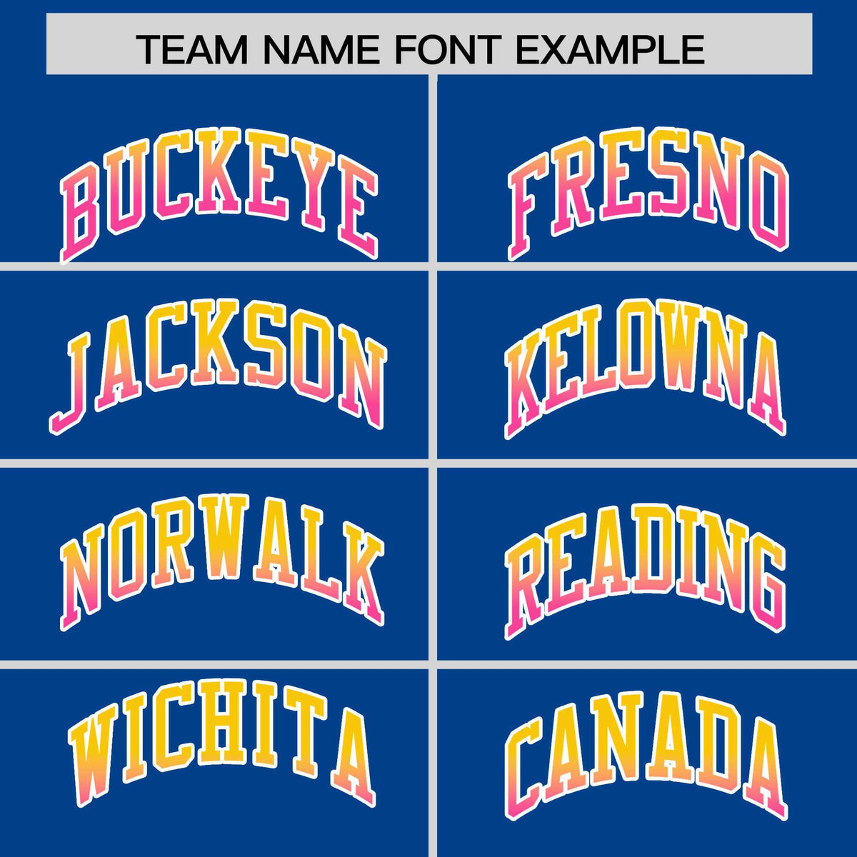 Custom Royal Blue Yellow-Pink Varsity Full-Snap Sleeve Gradient Fashion Letterman Baseball Jacket