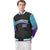 Custom Black Aqua-Purple Varsity Full-Snap Sleeve Gradient Fashion Letterman Baseball Jacket