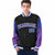 Custom Black Royal Blue-Purple Varsity Full-Snap Sleeve Gradient Fashion Letterman Baseball Jacket