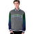 Custom Dark Gray Green-Royal Blue Varsity Full-Snap Sleeve Gradient Fashion Letterman Baseball Jacket