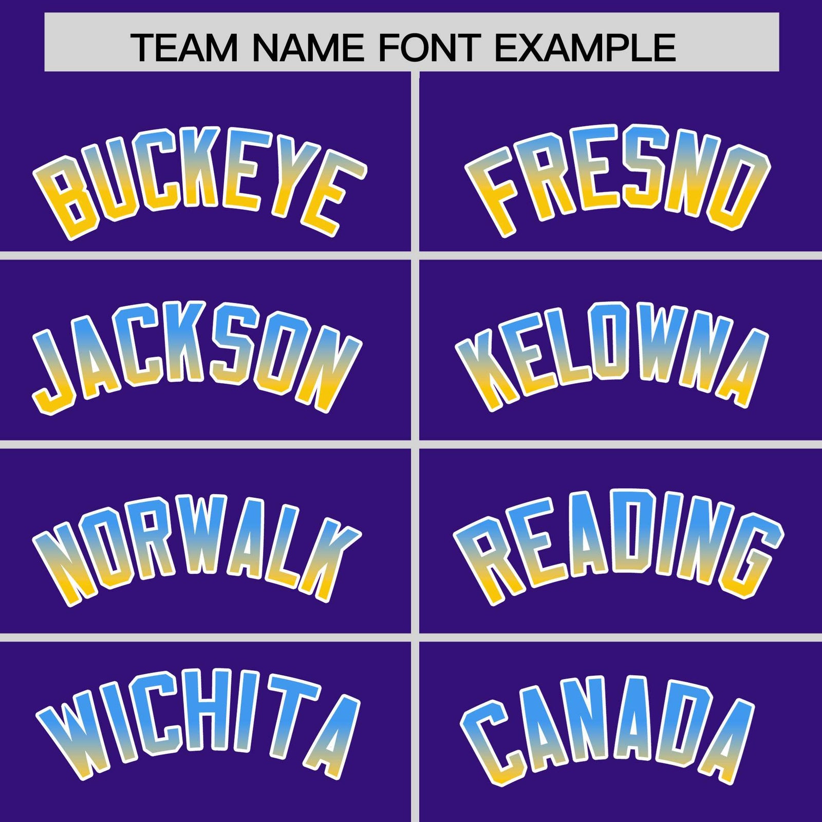 Custom Purple Powder Blue-Gold Varsity Full-Snap Sleeve Gradient Fashion Letterman Baseball Jacket