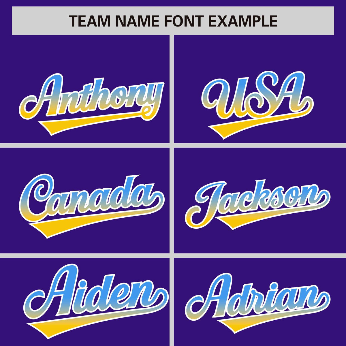 Custom Purple Powder Blue-Gold Varsity Full-Snap Sleeve Gradient Fashion Letterman Baseball Jacket