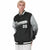 Custom Black Gray-Dark Gray Varsity Full-Snap Sleeve Gradient Fashion Letterman Baseball Jacket