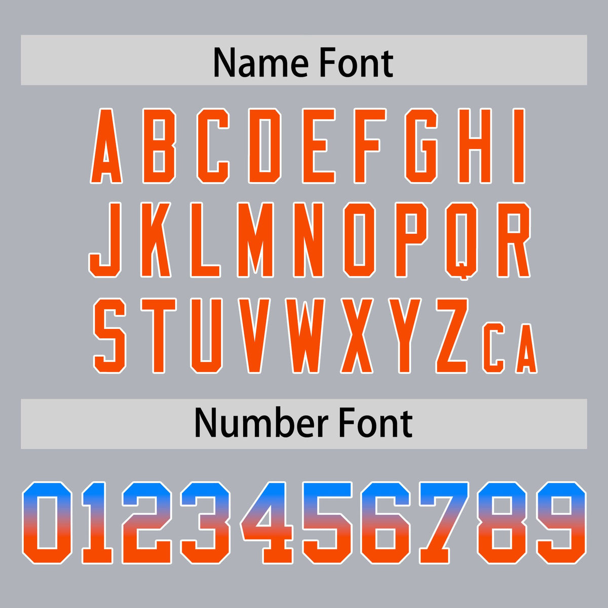 Custom Gray Powder Blue-Orange Varsity Full-Snap Sleeve Gradient Fashion Letterman Baseball Jacket