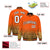 Custom Orange Varsity Full-Snap Sequins Pattern Letterman Baseball Jacket