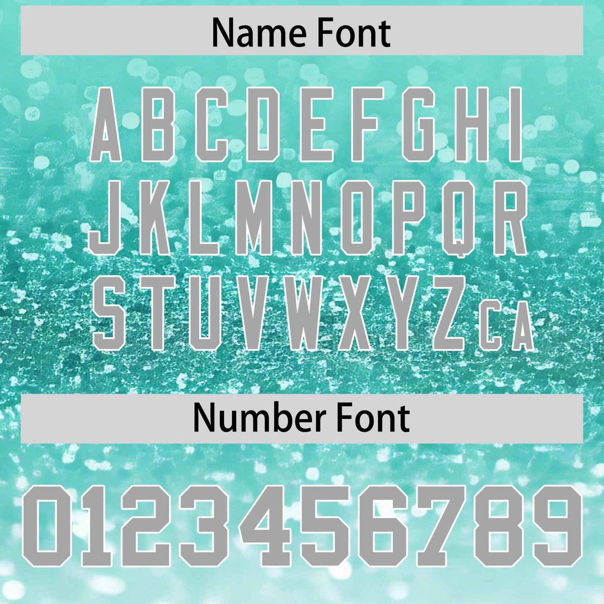 Custom Aqua Varsity Full-Snap Sequins Pattern Letterman Baseball Jacket