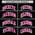 Custom Black Pink-White Varsity Full-Snap Color Block Letterman Jacket