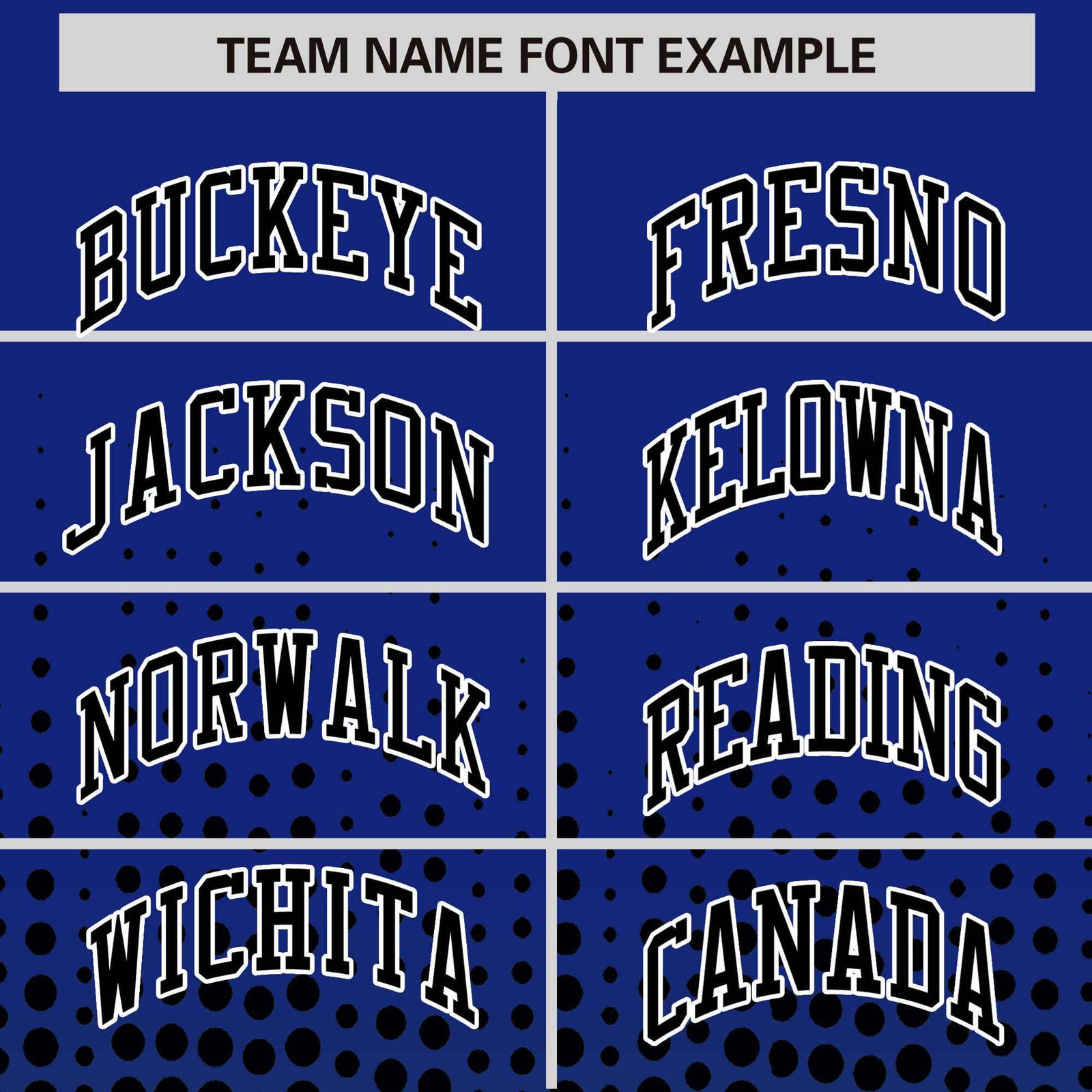 Custom Royal Blue Black Gradient Varsity Full-Snap Polka Dot Pattern Letterman Baseball Jacket