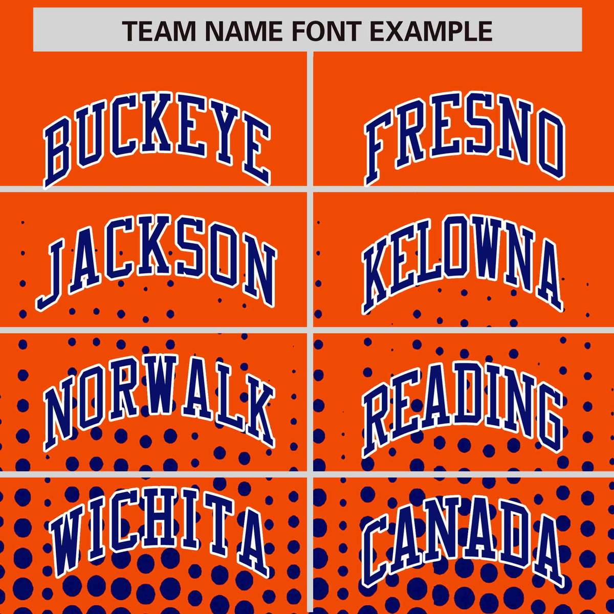 Custom Orange Royal Blue Gradient Varsity Full-Snap Polka Dot Pattern Letterman Baseball Jacket