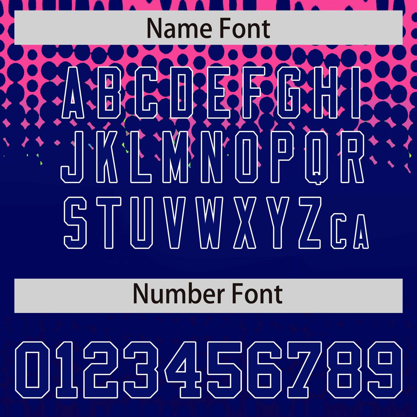 Custom Pink Royal Blue Gradient Varsity Full-Snap Polka Dot Pattern Letterman Baseball Jacket