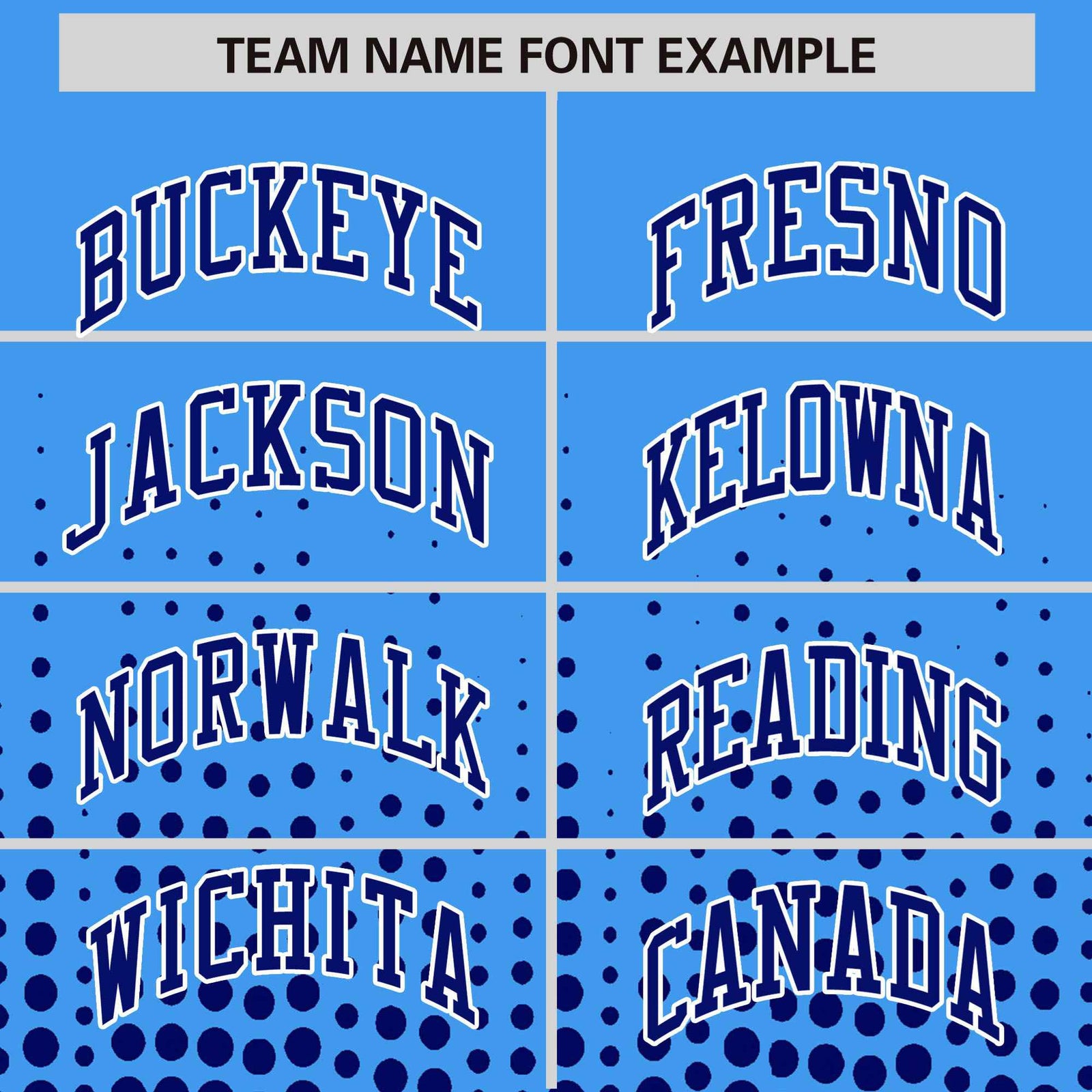 Custom Powder Blue Royal Blue Gradient Varsity Full-Snap Polka Dot Pattern Letterman Baseball Jacket