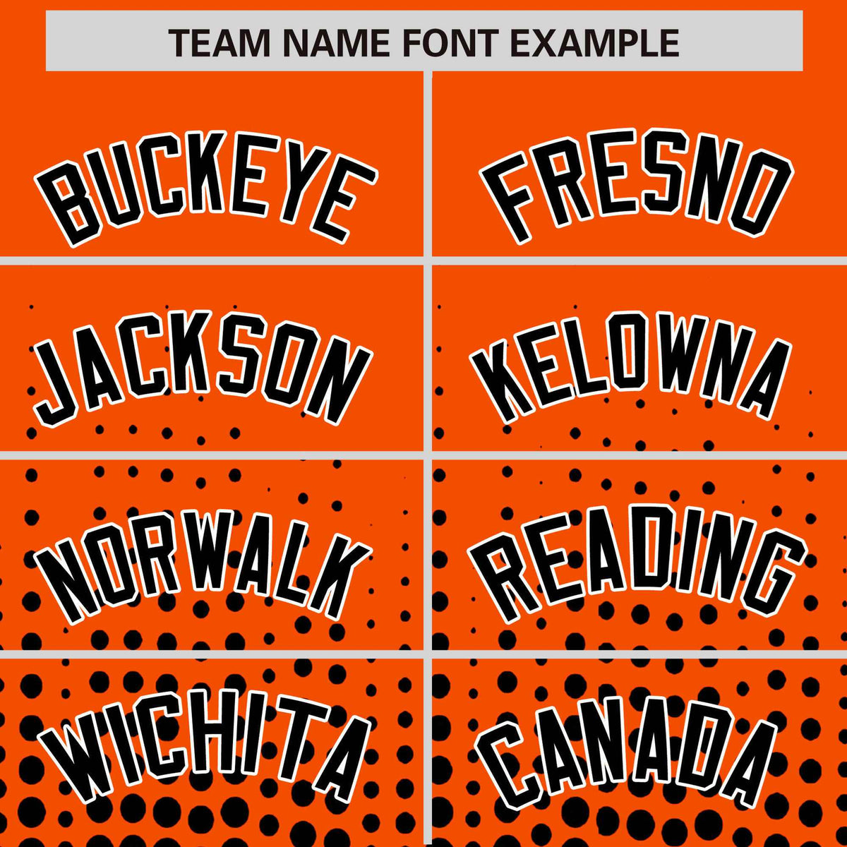 Custom Orange Black Gradient Varsity Full-Snap Polka Dot Pattern Letterman Baseball Jacket