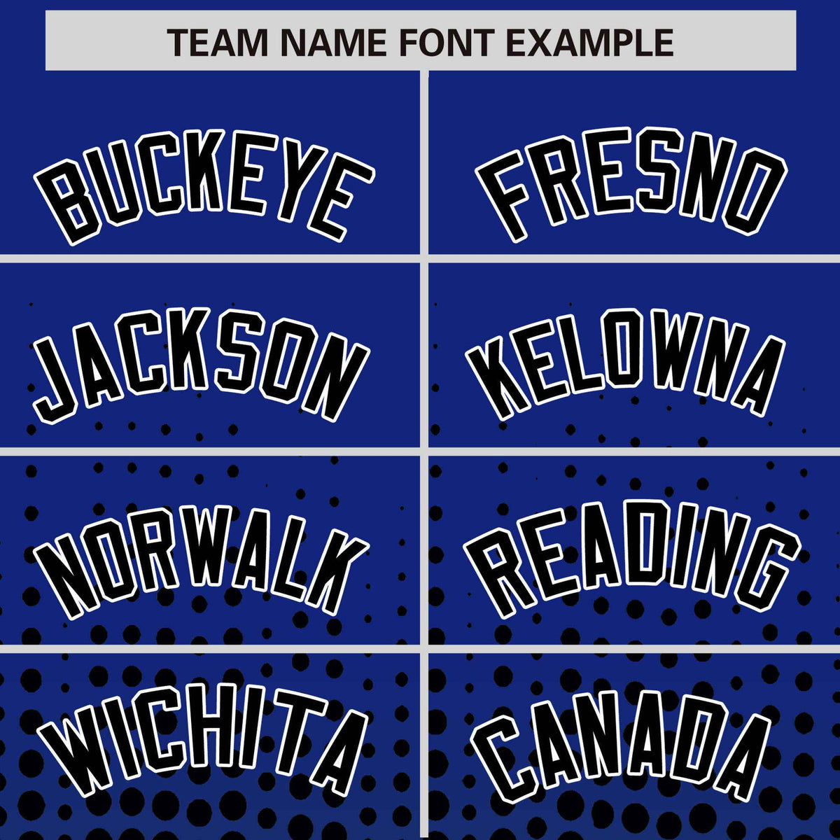 Custom Royal Blue Black Gradient Varsity Full-Snap Polka Dot Pattern Letterman Baseball Jacket