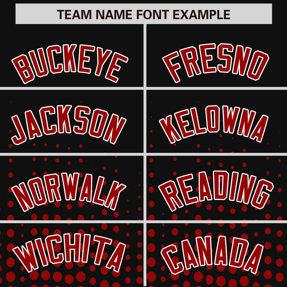 Custom Black Red Gradient Varsity Full-Snap Polka Dot Pattern Letterman Baseball Jacket