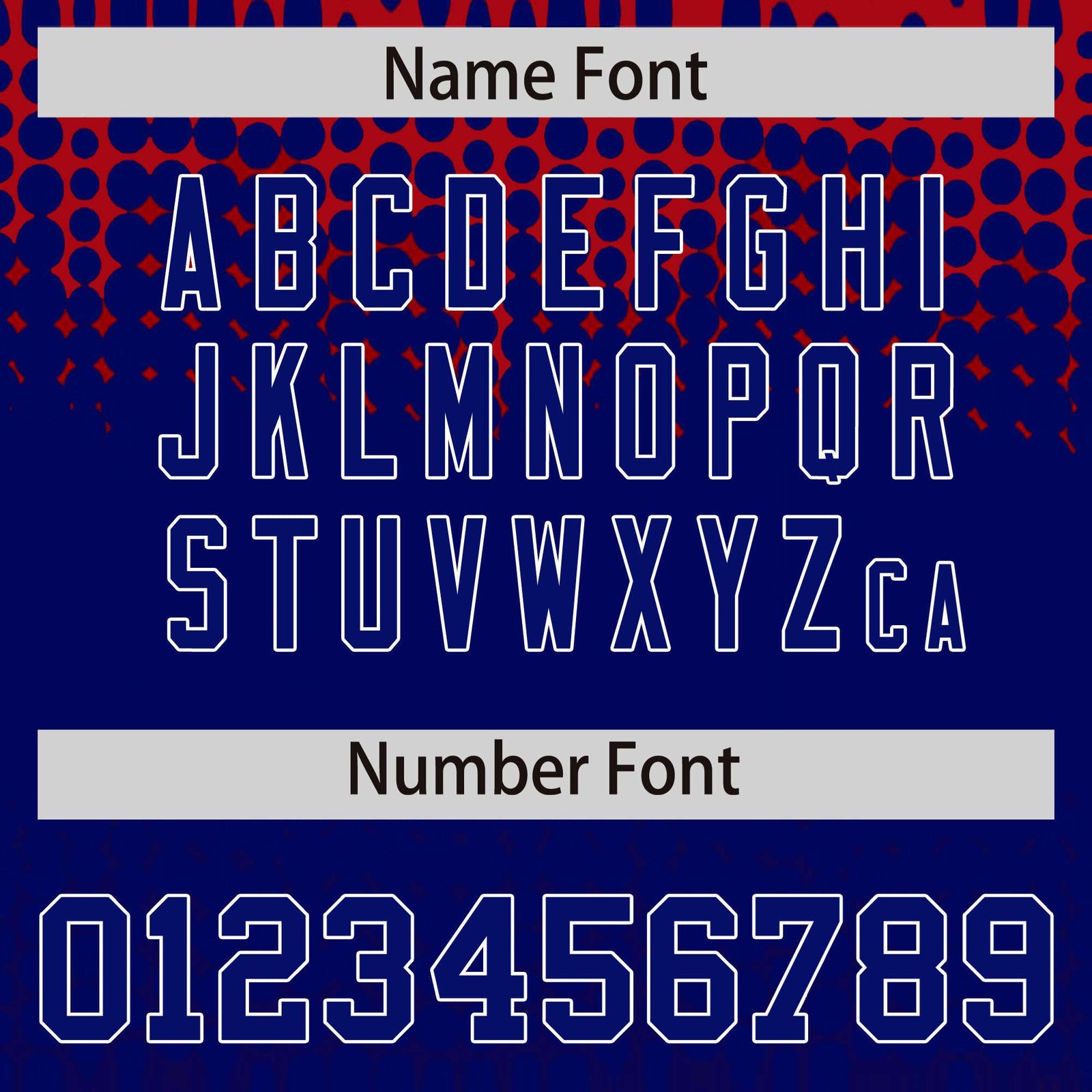 Custom Red Royal Blue Gradient Varsity Full-Snap Polka Dot Pattern Letterman Baseball Jacket