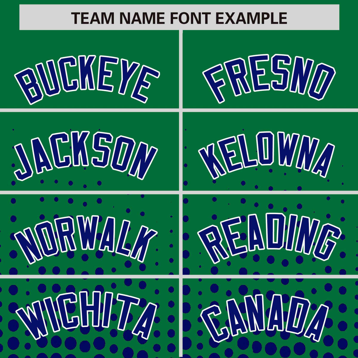 Custom Kelly Green Royal Blue Gradient Varsity Full-Snap Polka Dot Pattern Letterman Baseball Jacket