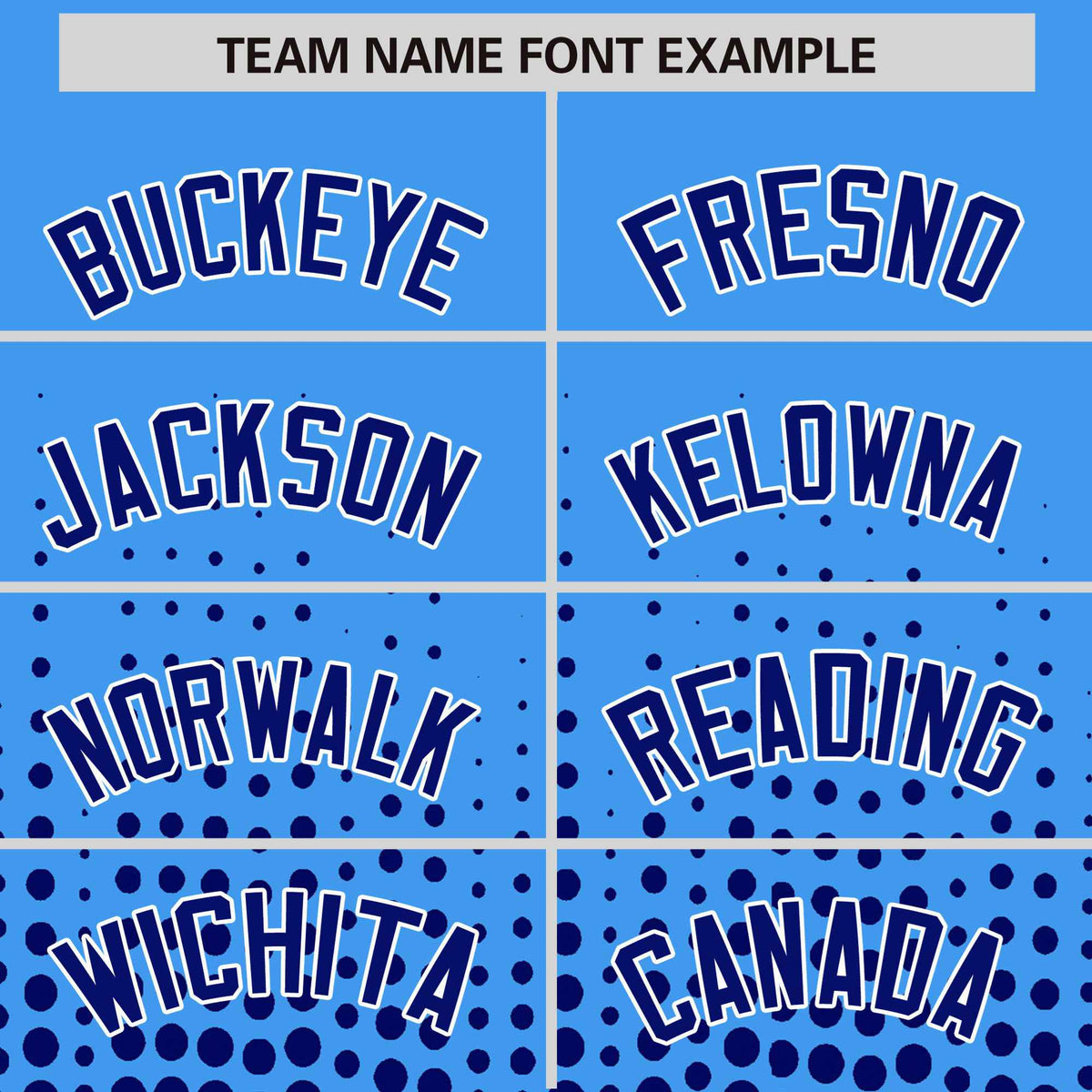 Custom Powder Blue Royal Blue Gradient Varsity Full-Snap Polka Dot Pattern Letterman Baseball Jacket