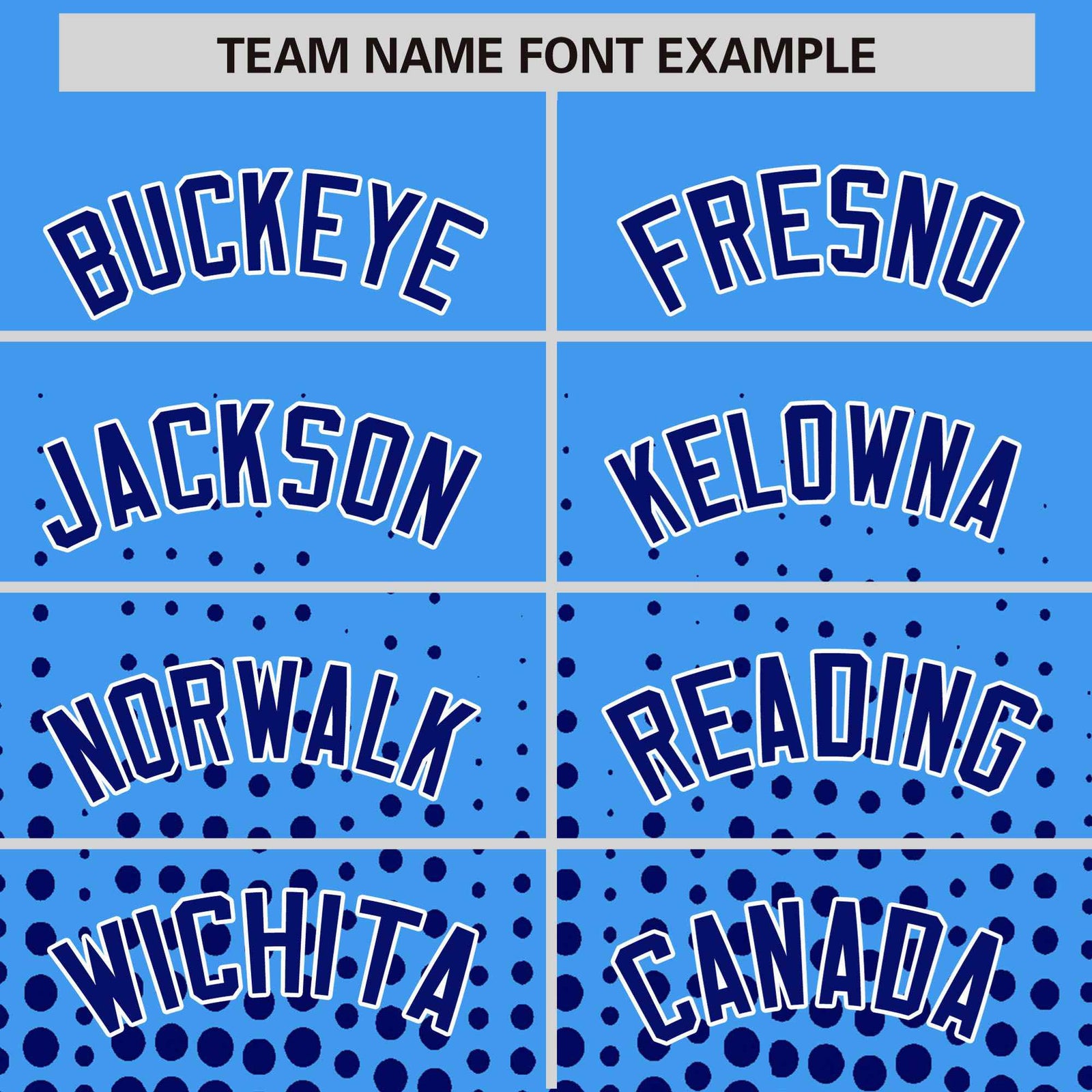 Custom Powder Blue Royal Blue Gradient Varsity Full-Snap Polka Dot Pattern Letterman Baseball Jacket