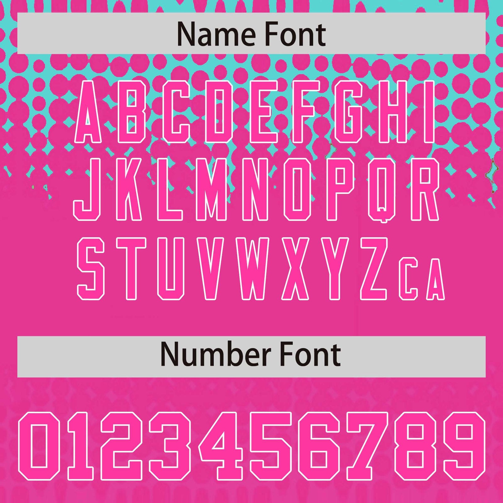 Custom Aqua Pink Gradient Varsity Full-Snap Polka Dot Pattern Letterman Baseball Jacket