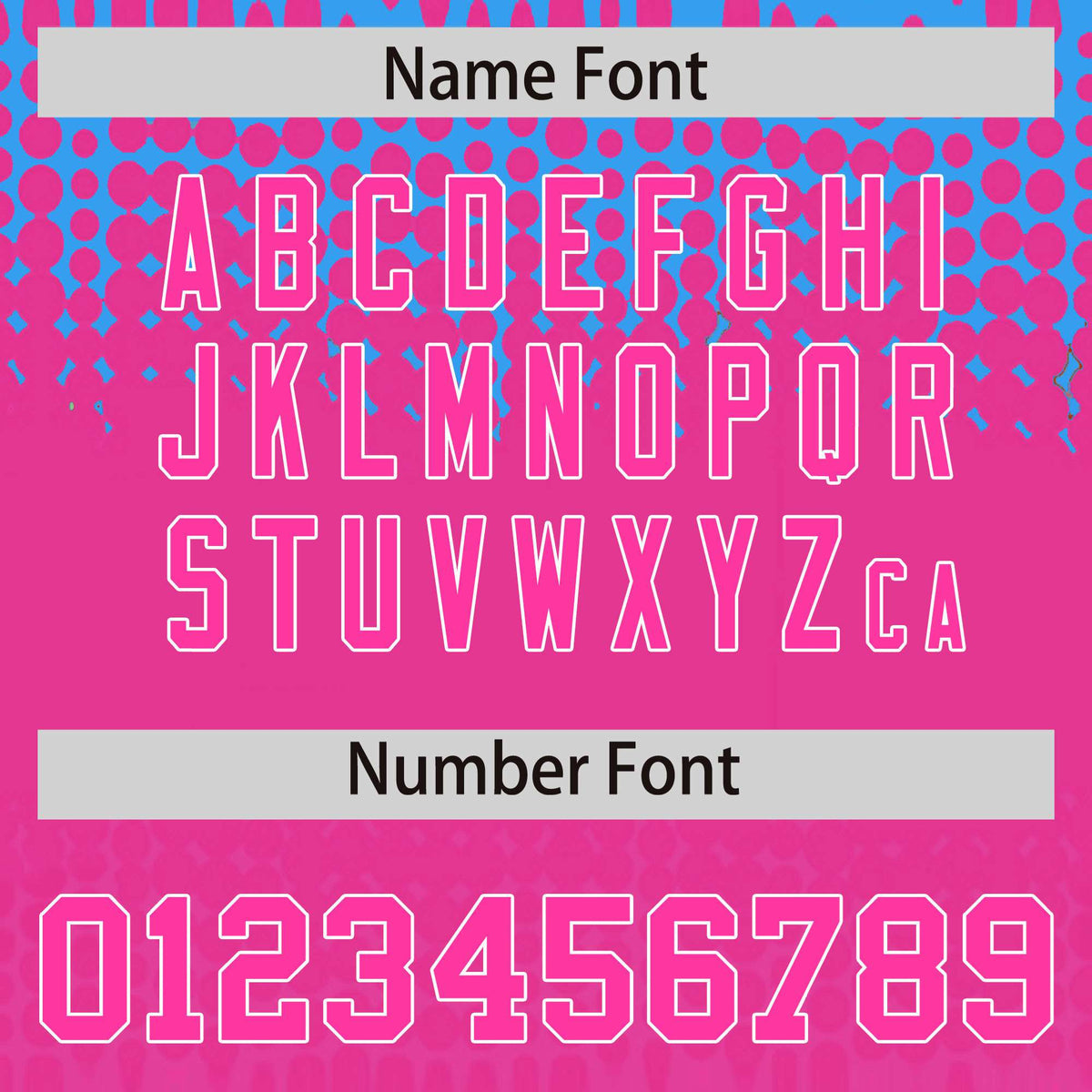 Custom Powder Blue Pink Gradient Varsity Full-Snap Polka Dot Pattern Letterman Baseball Jacket